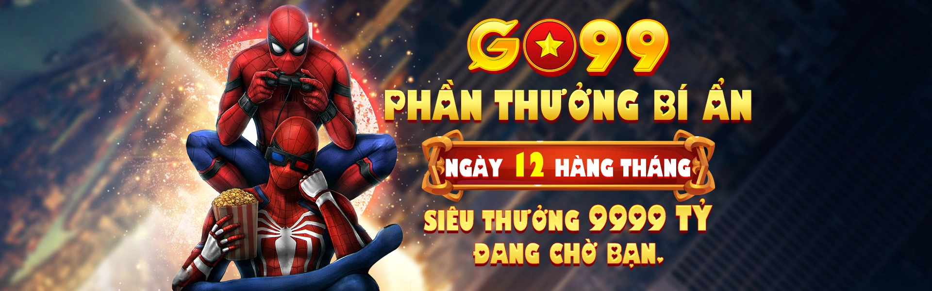 Banner dịch vụ giải trí trực tuyến GO99